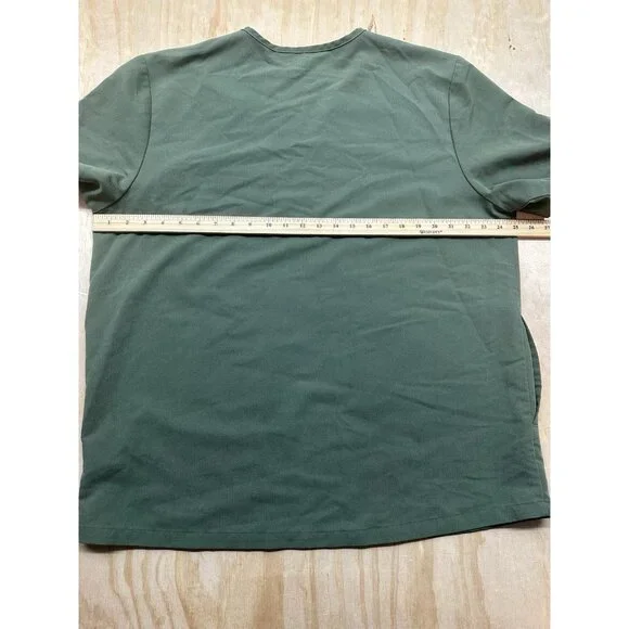 Figs Scrub Top Army Green XXL V-Neck Short Sleeve Basic Medical Hospital - Picture 5 of 5